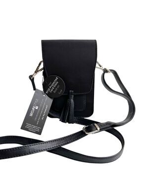 NWT K.Carroll Card Holder Crossbody Designed with RFID Protection in Black